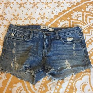 abercrombie jean shorts